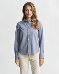 Camicia in popeline a righe regular fit