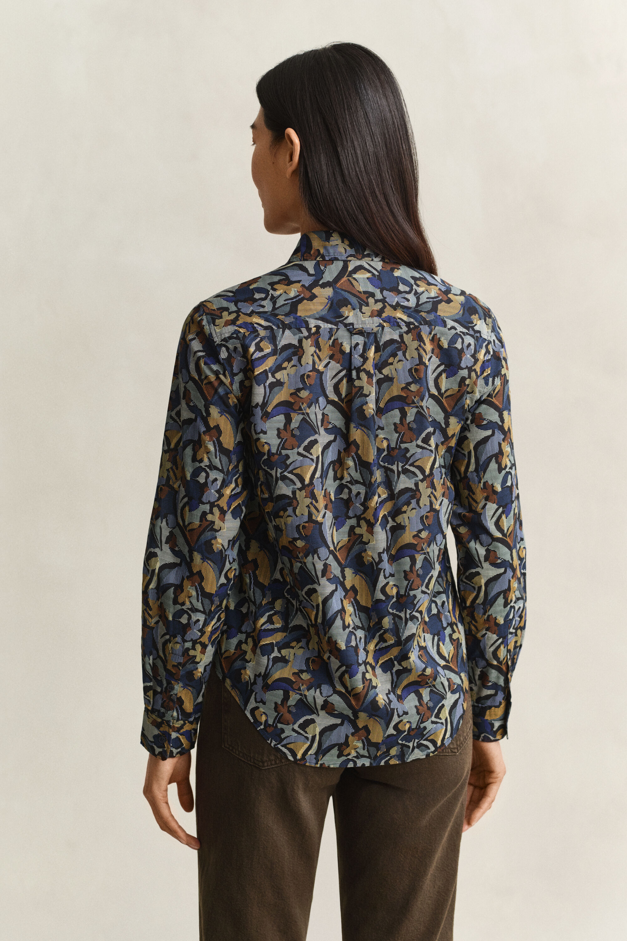 Camicia in voile di cotone con stampa