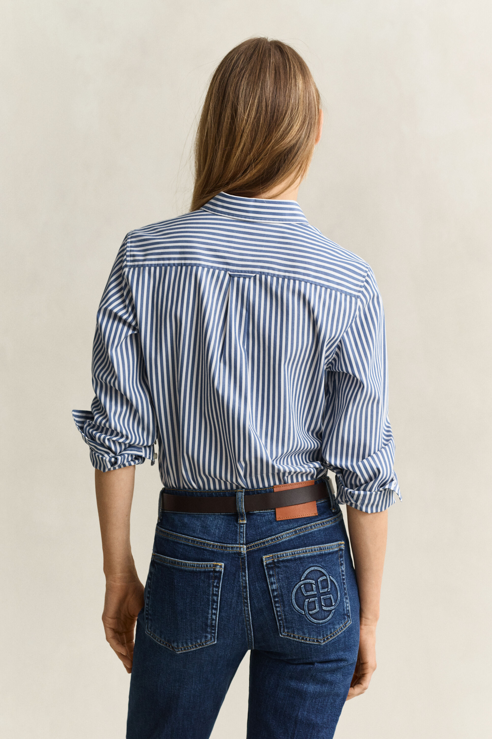 Camicia in popeline a righe Classic regular