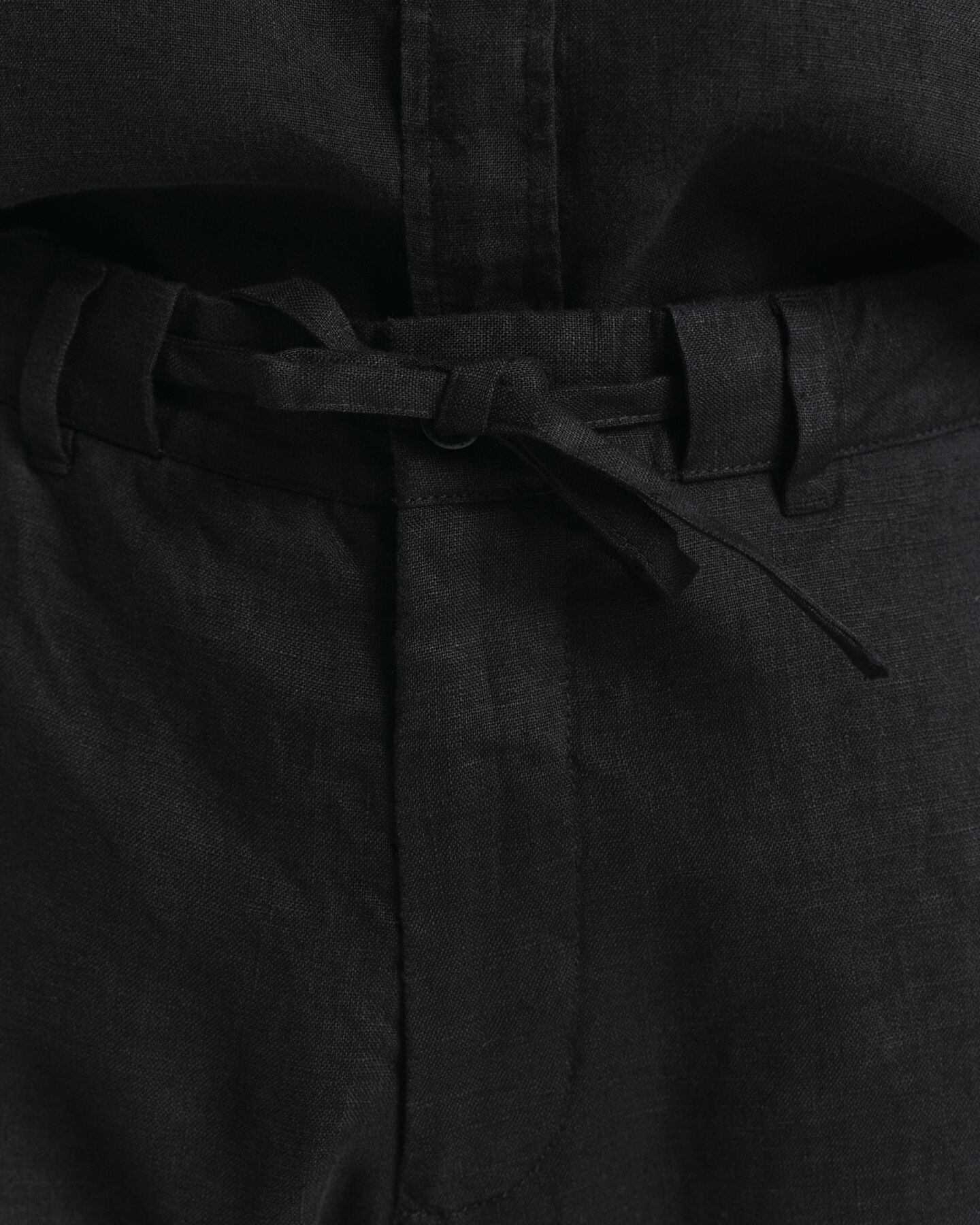 Pantaloni con coulisse in lino relaxed fit