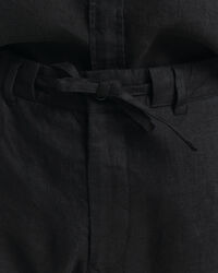 Pantaloni con coulisse in lino relaxed fit