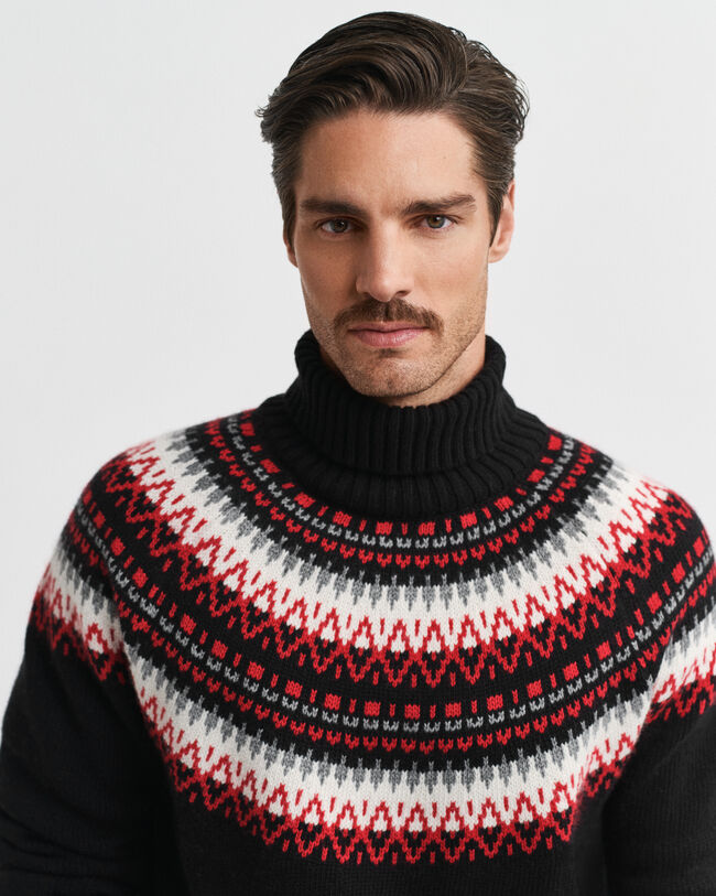 Maglia a collo alto Fair Isle