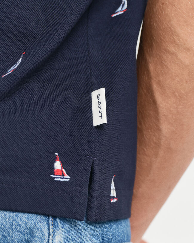 Polo con ricamo Boat