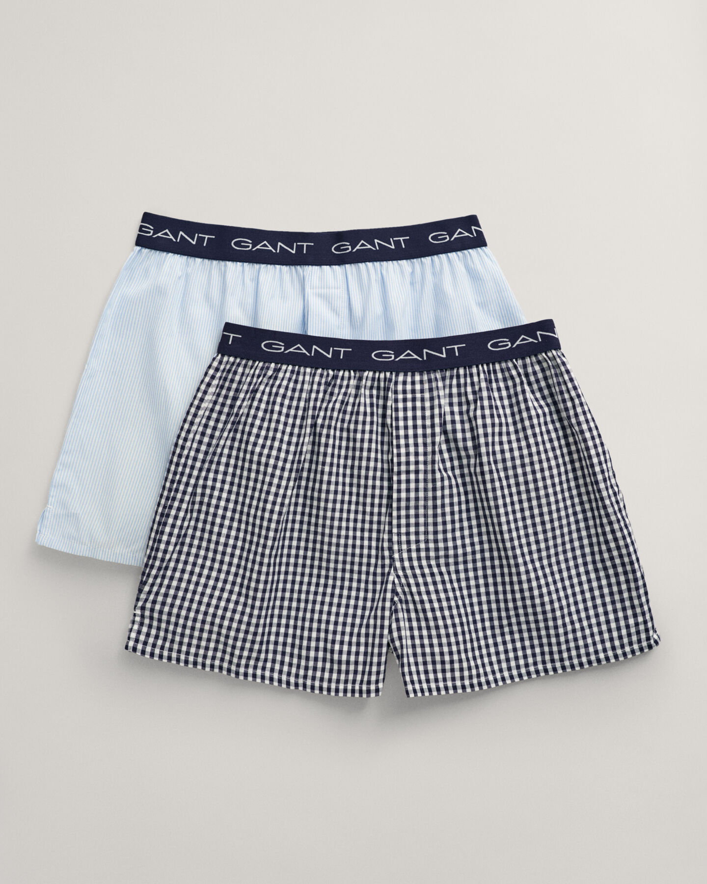2-Pack Gingham and Striped Boxers