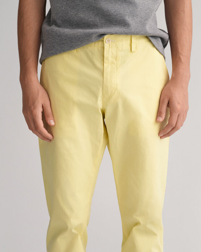 Pantaloni chino Hallden Sunfaded slim fit