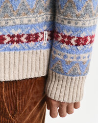 Maglia girocollo Fair Isle