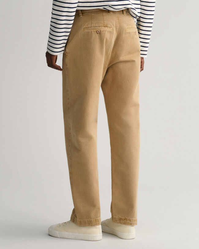 Pantaloni chino in twill straight fit