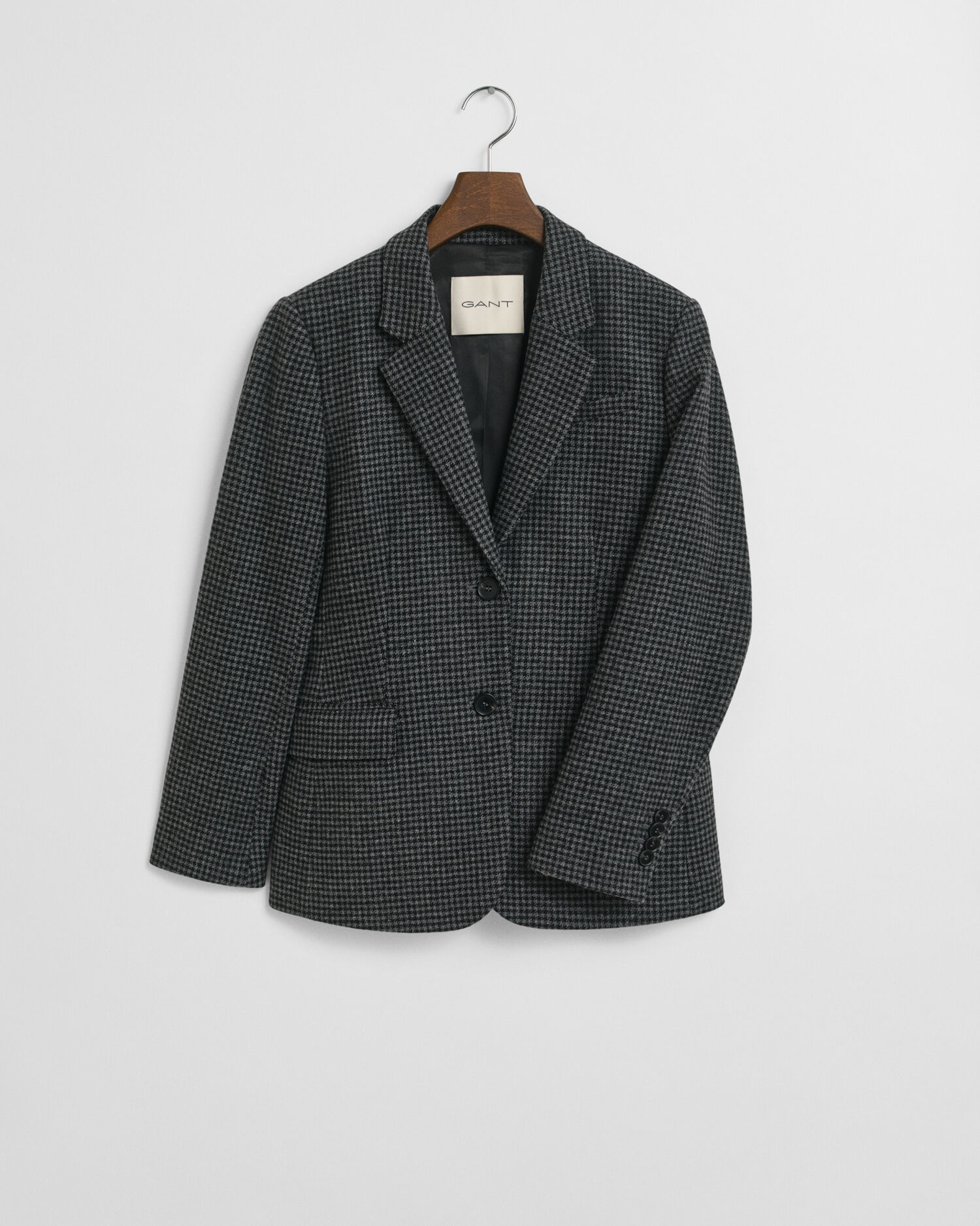 Blazer pied-de-poule in lana regular fit