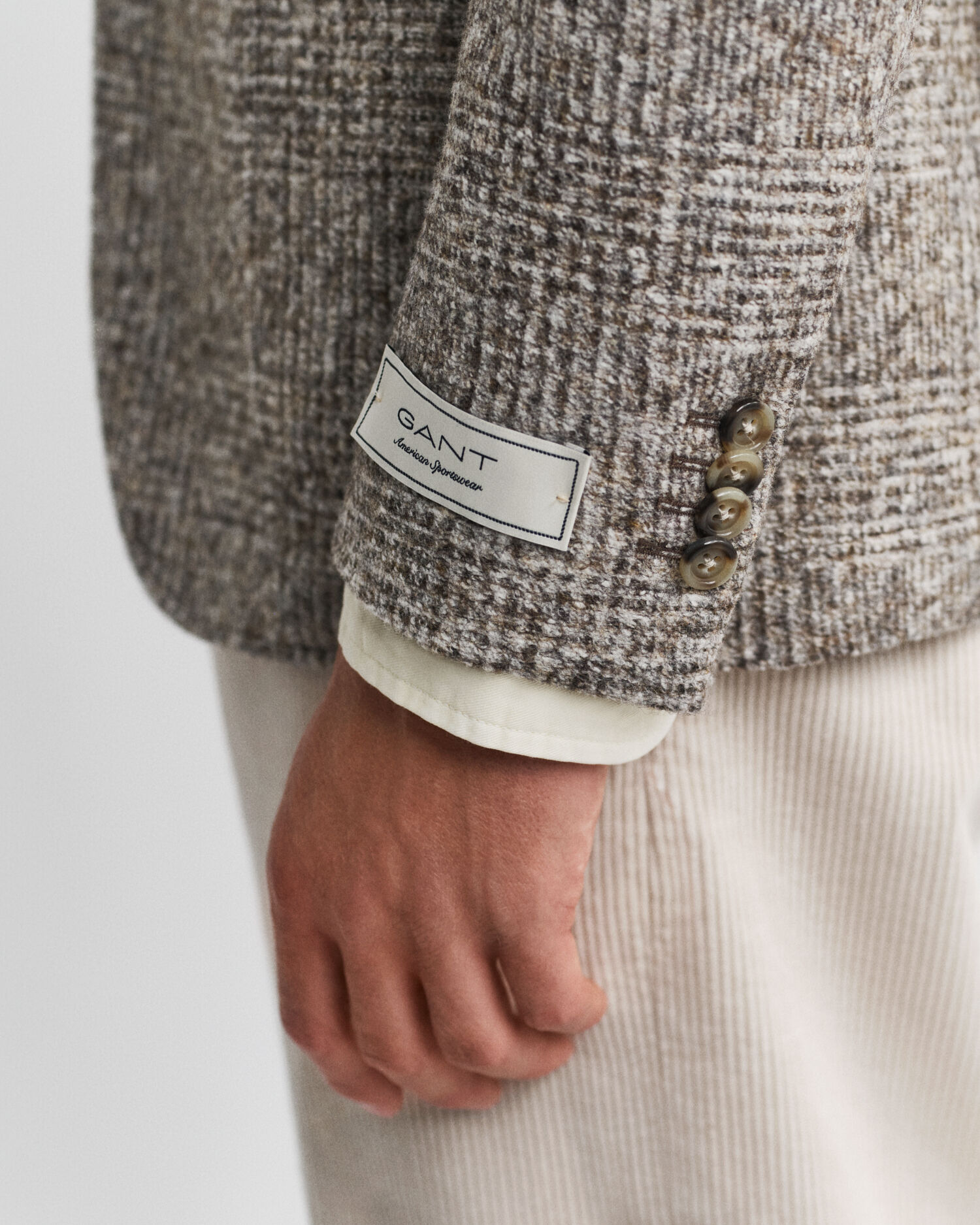 Blazer in maglia a quadri