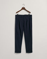 Pantaloni da abito affusolati in cotone relaxed fit