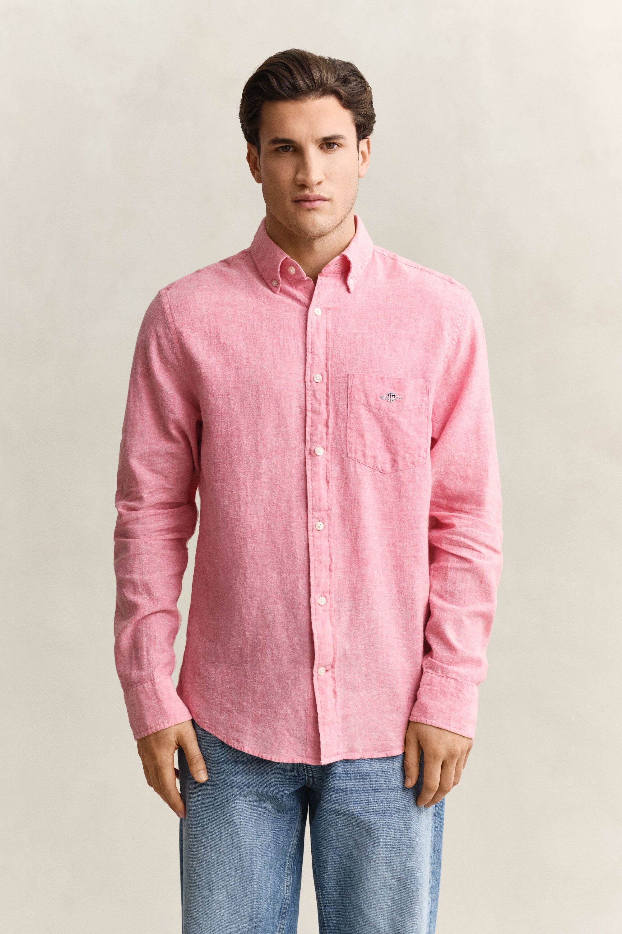 Camicia in misto lino