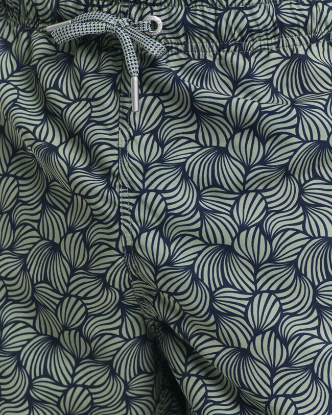 Pantaloncini da bagno con stampa di corda