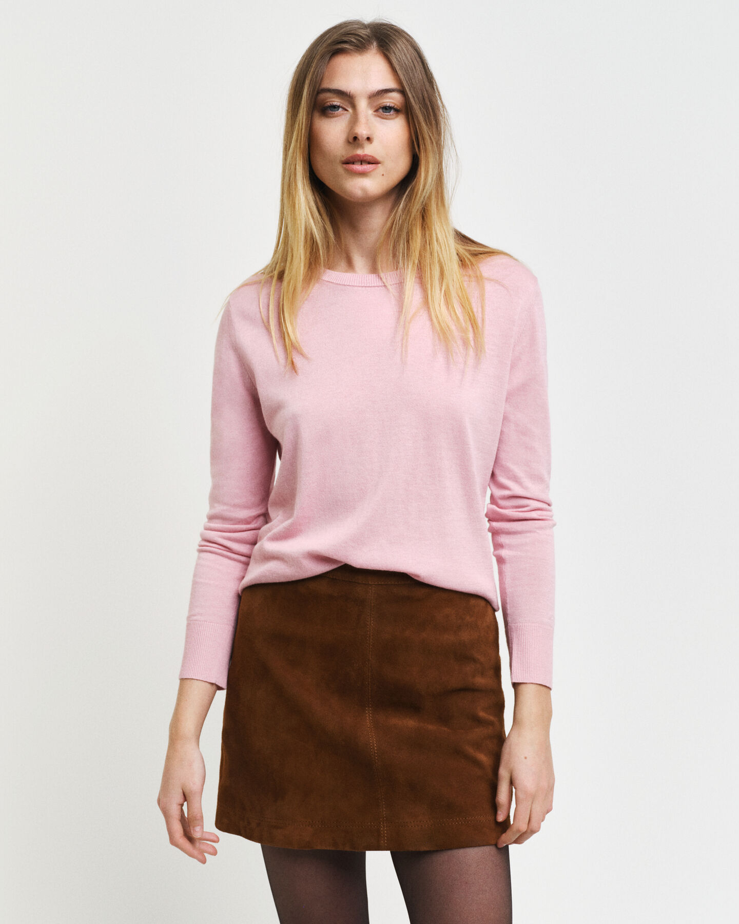 Maglia girocollo in maglia fine