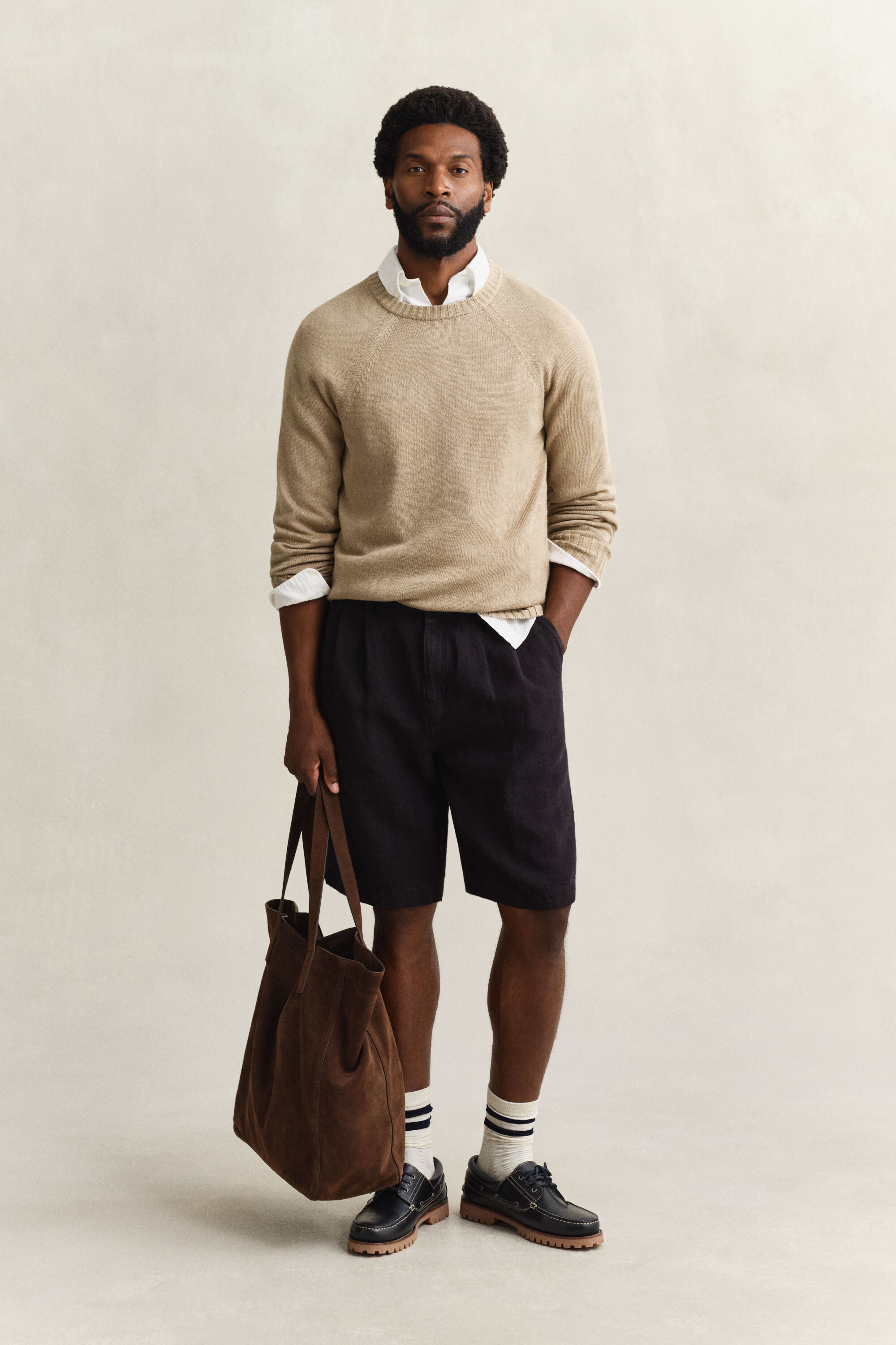 Maglia in misto lino