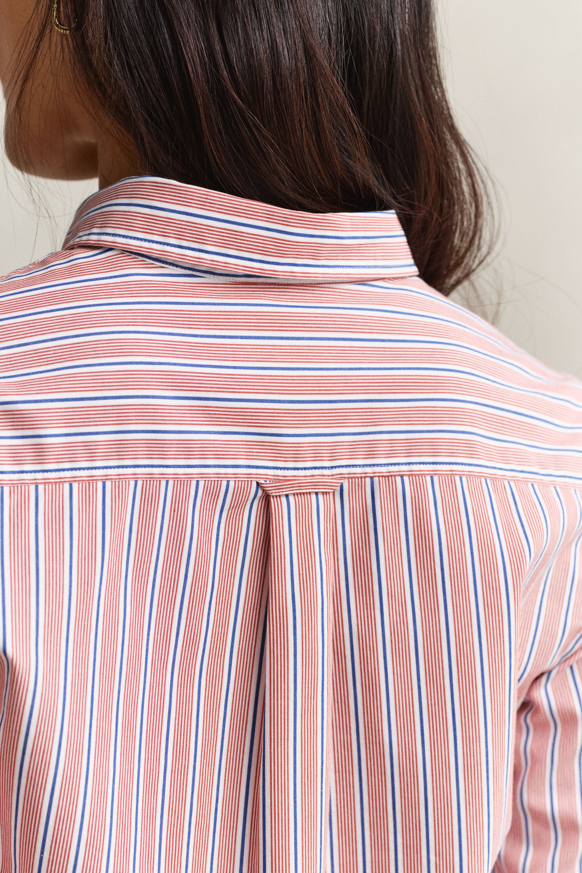Camicia classica in popeline a righe regular fit