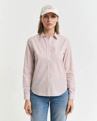 Camicia classica a righe in popeline regular fit