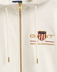 Felpa Archive Shield con cappuccio e zip