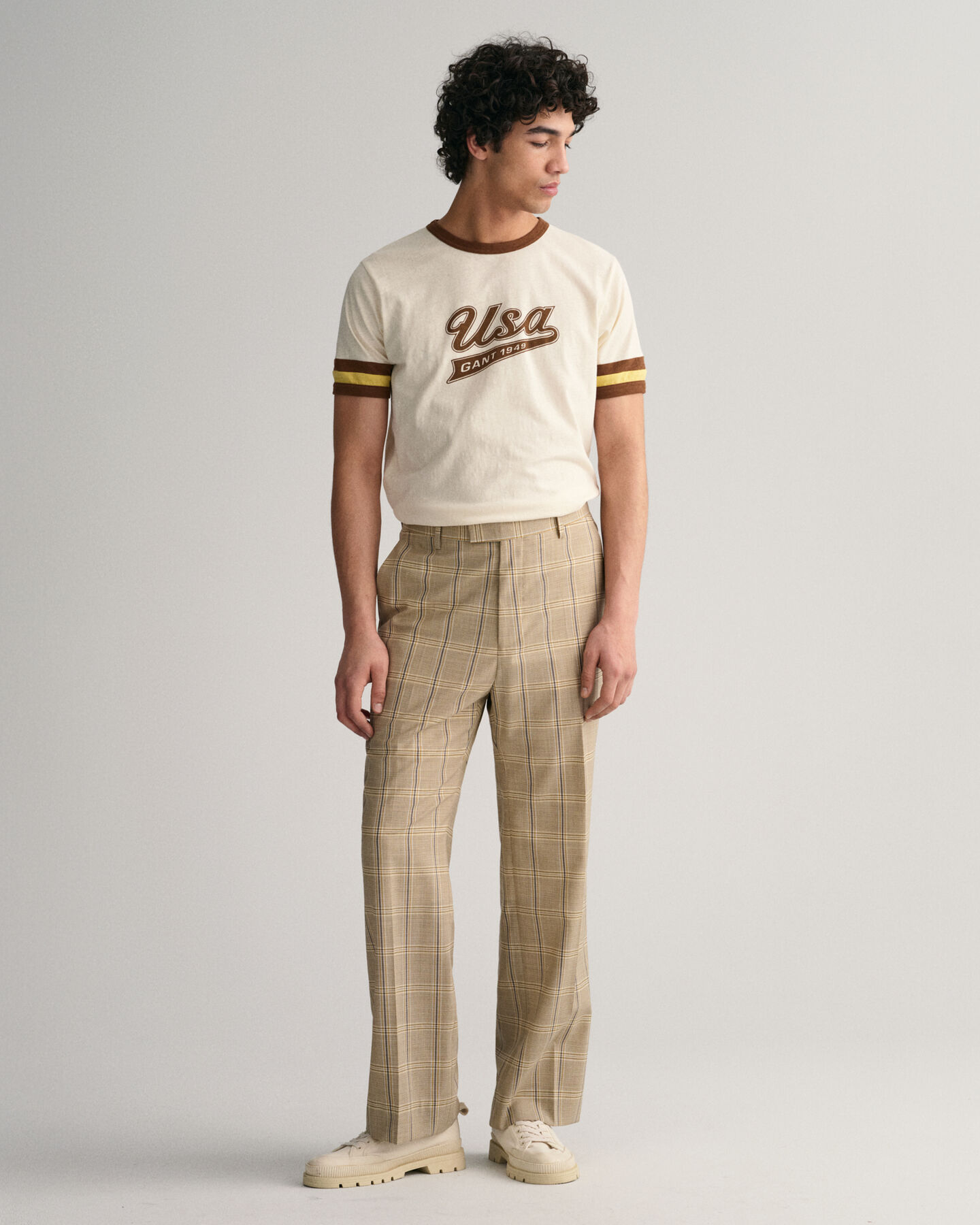 Pantaloni sartoriali a quadri