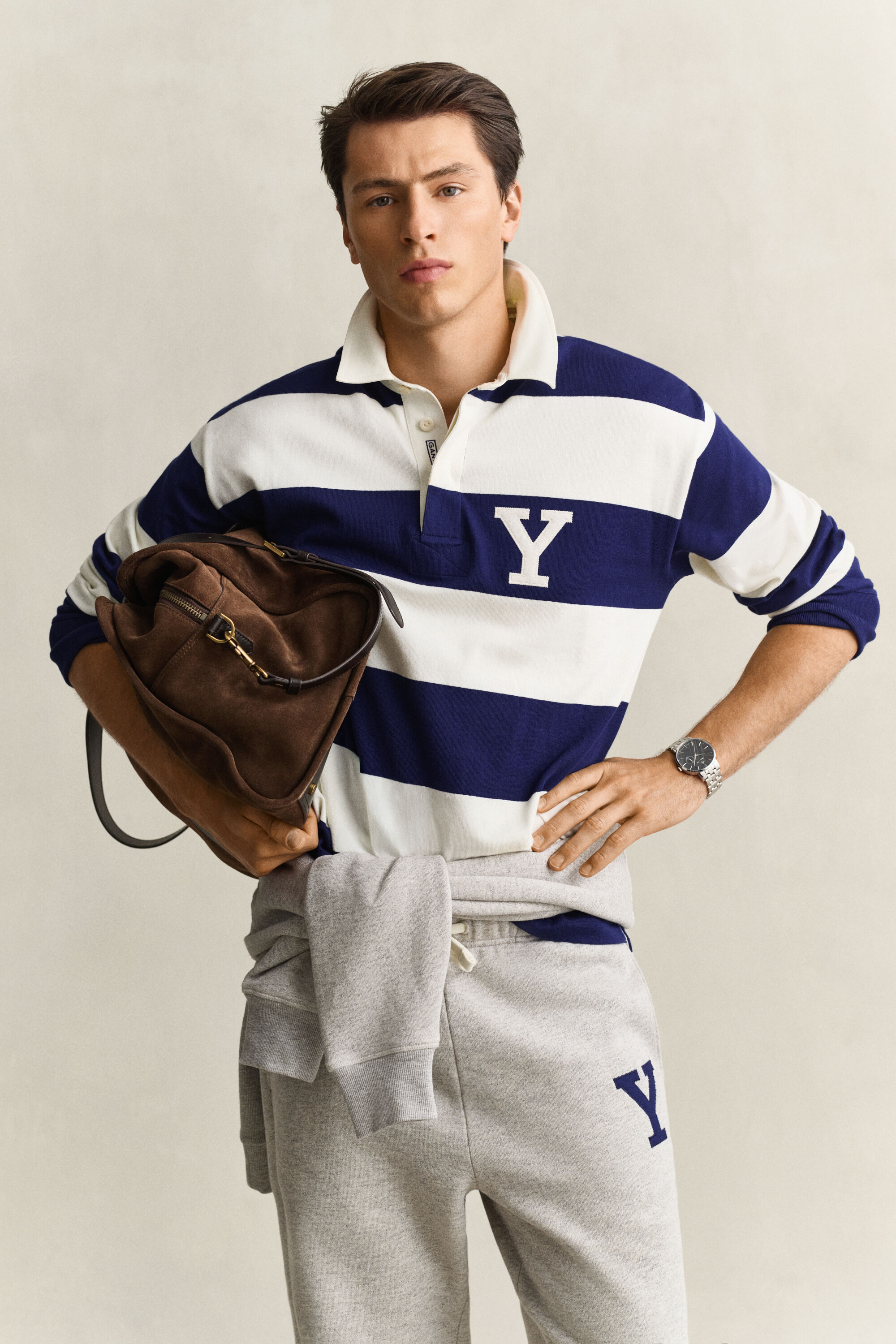 Heavy Rugger Gant x Yale a righe