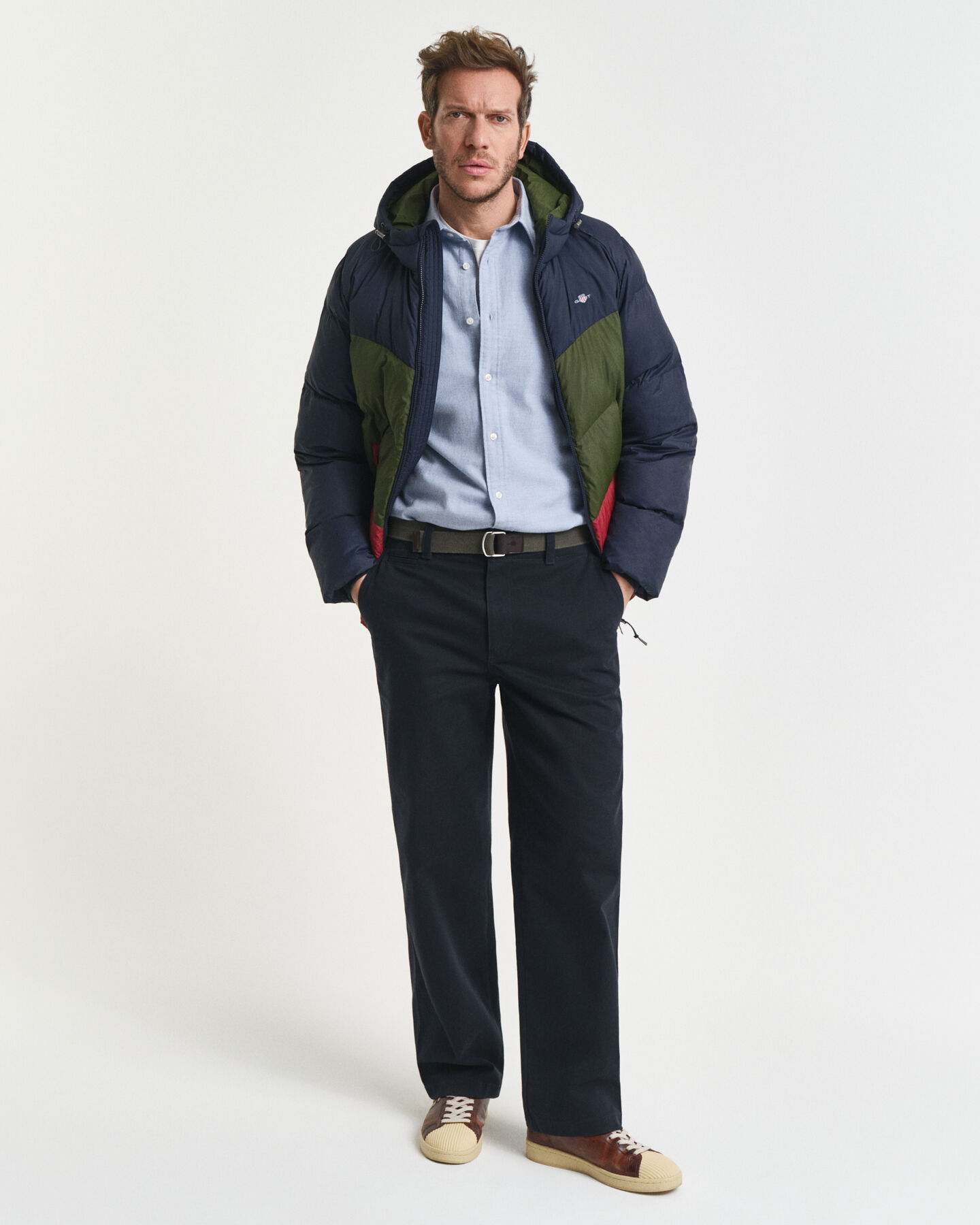 Camicia in flanella mélange regular fit