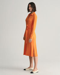 Abito chemisier in jersey slim fit