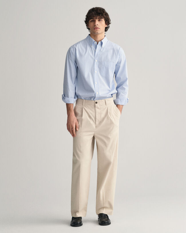 Pantaloni chino Peached Cotton relaxed fit