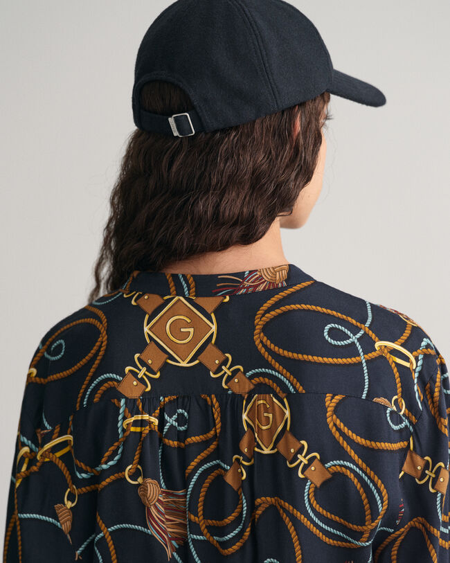 Abito chemisier con stampa Rope