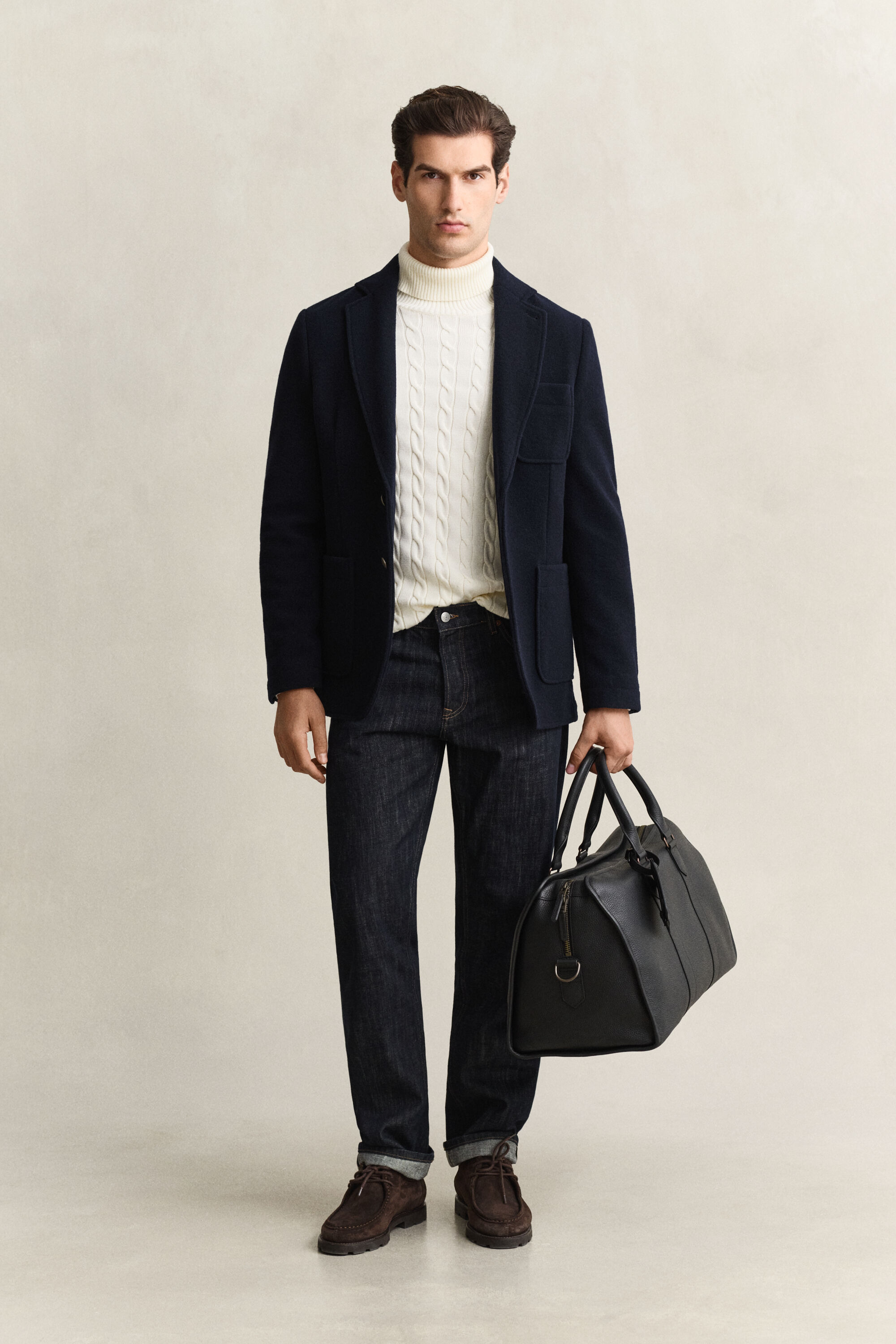 Blazer Club in lana cotta