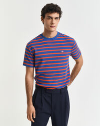 T-shirt a righe a nido d’ape