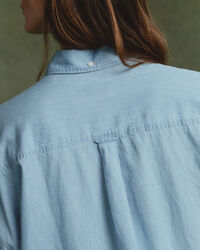 Camicia in chambray oversize