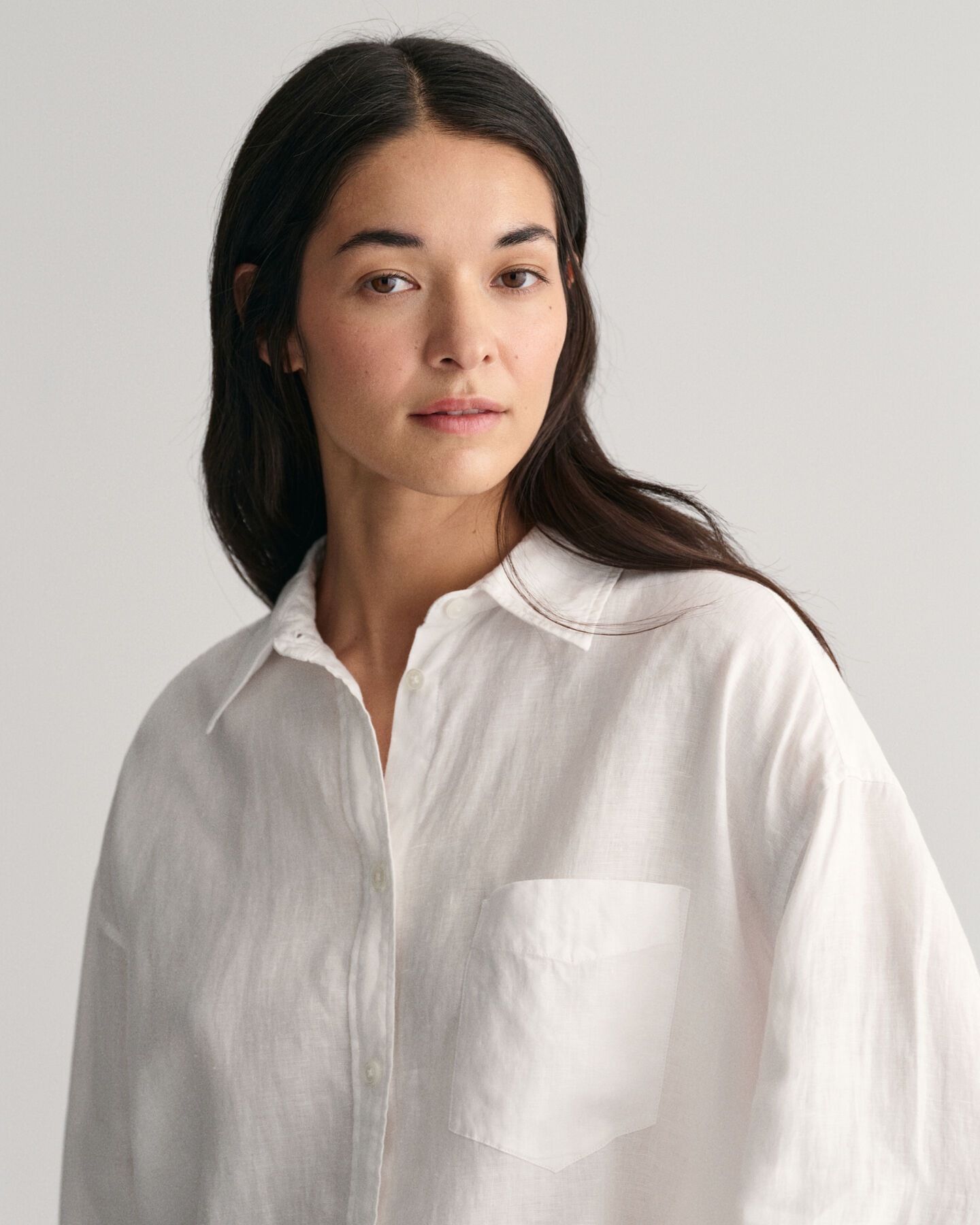 Camicia oversize in lino
