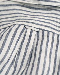 Camicia di lino a righe relaxed fit