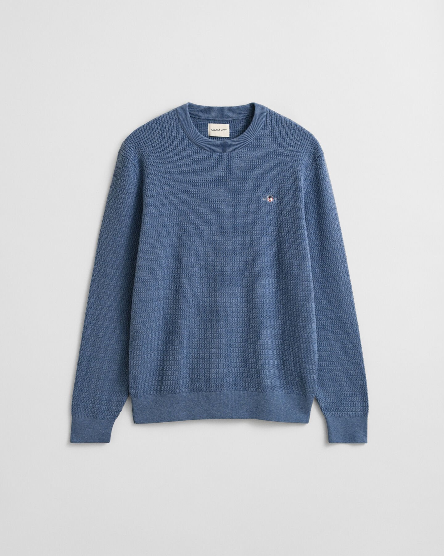 Maglia girocollo a mini trecce