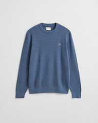 Maglia girocollo a mini trecce