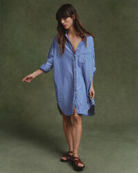 Abito chemisier a righe oversize