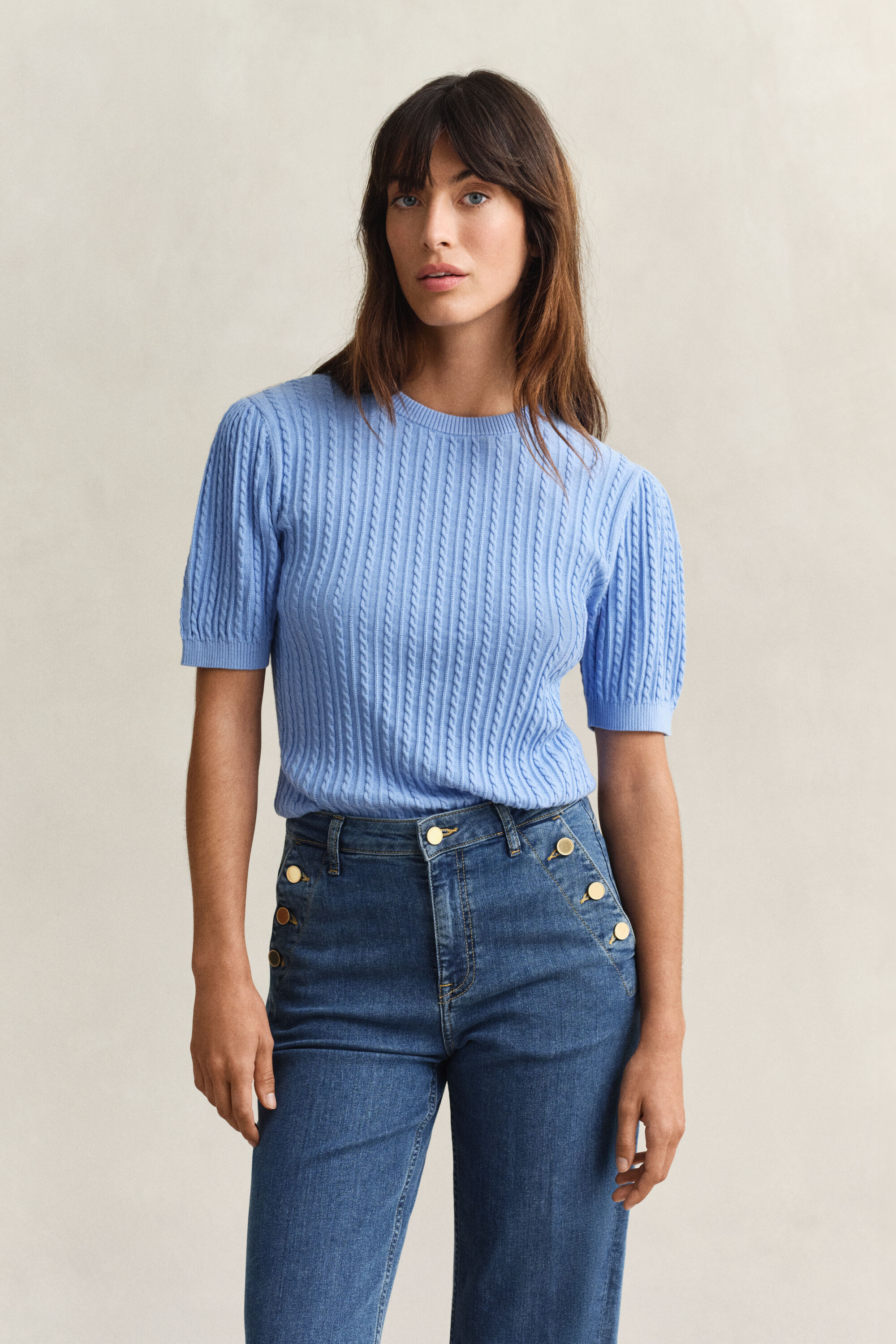 Maglia con maniche corte in cotone