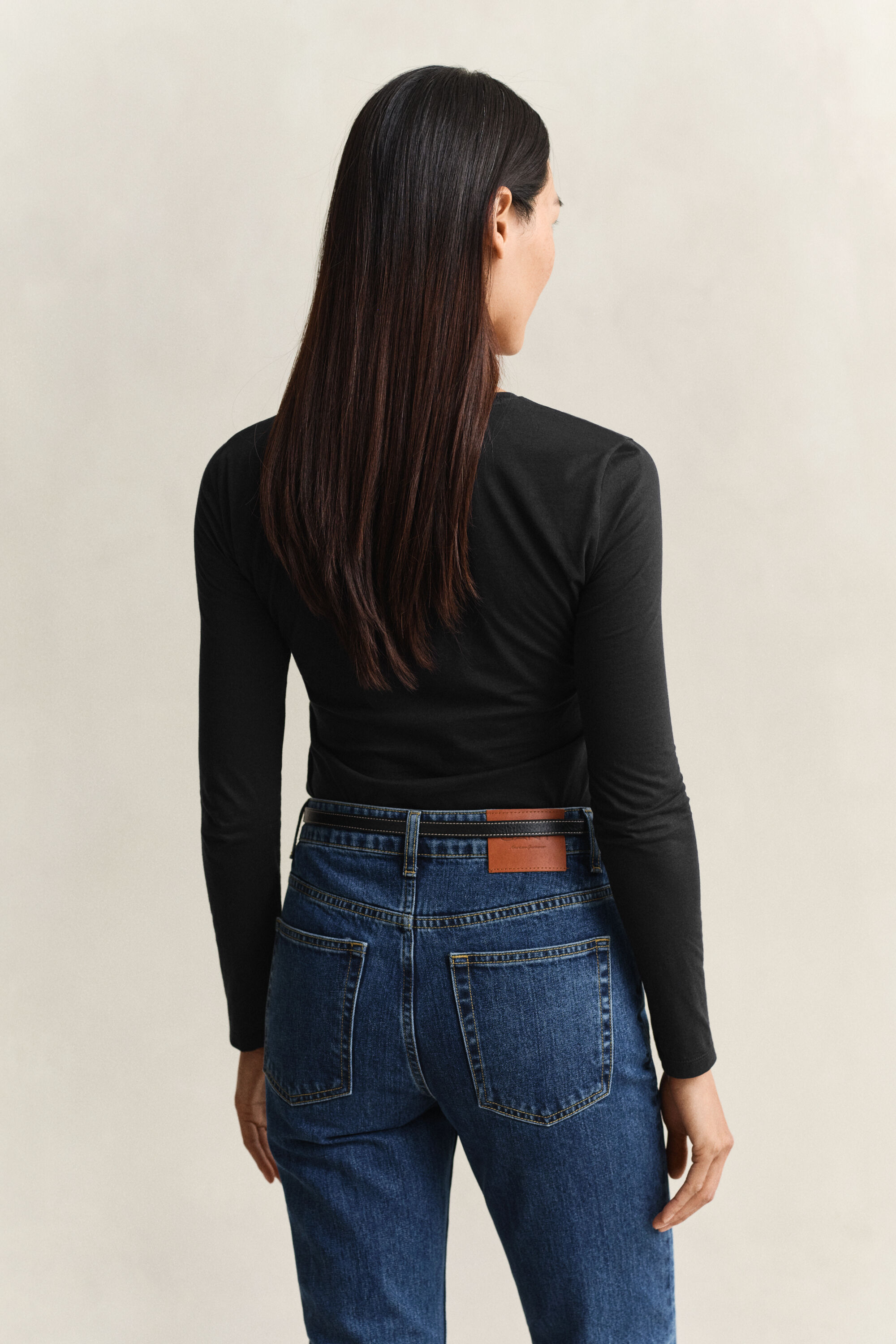 T-shirt in cotone a maniche lunghe