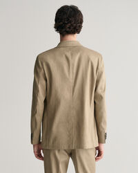 Blazer da abito in misto lino-cotone