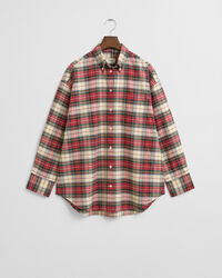 Camicia Oxford oversize a quadri