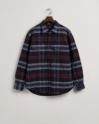 Camicia giacca in flanella trapuntata