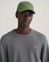 Maglia girocollo in cotone Texture