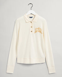 Polo in piqu&eacute; con ricamo Crown