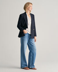 Camicia di lino a maniche corte relaxed fit