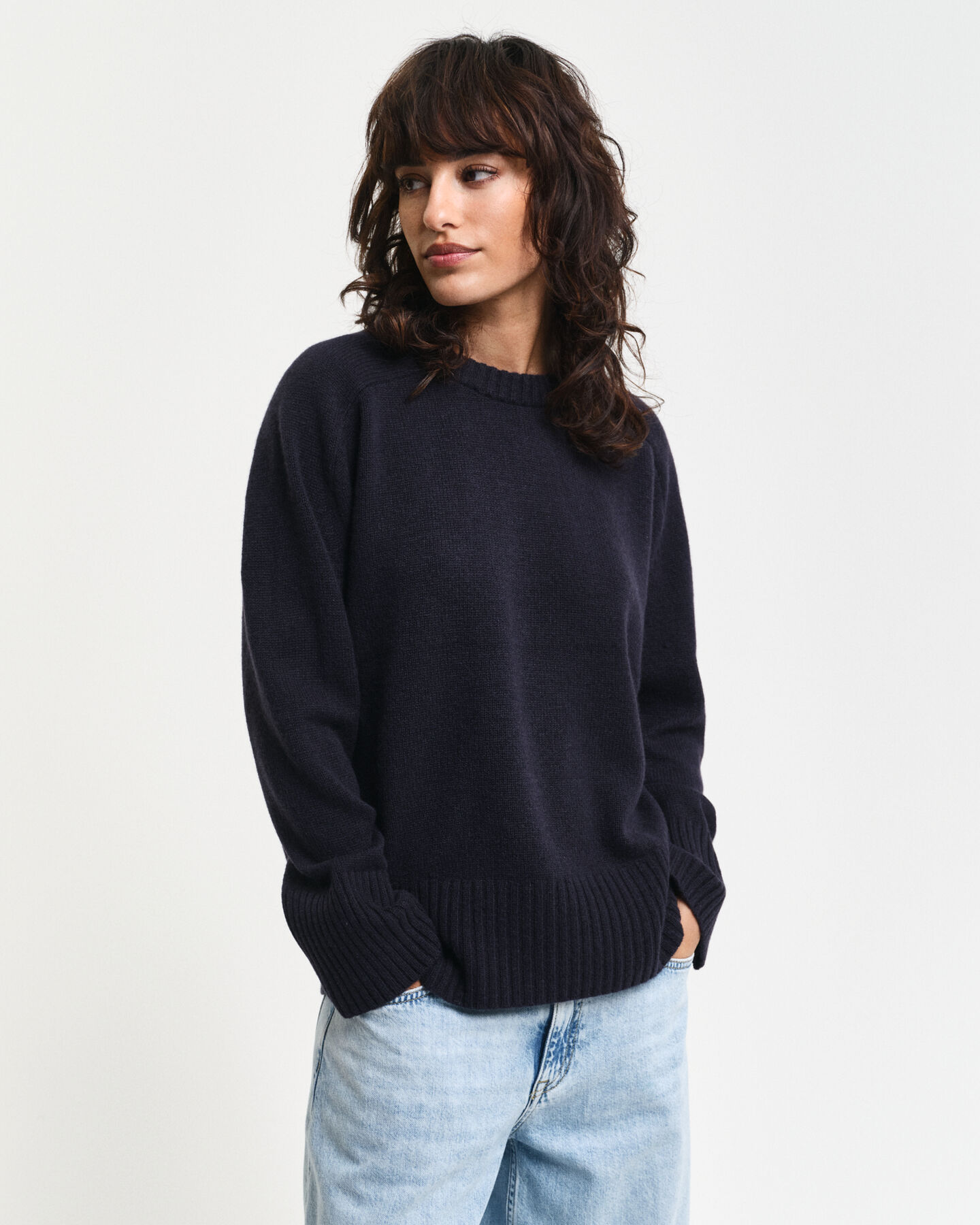 Maglia girocollo in cashmere