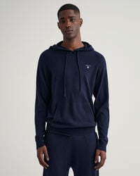 Felpa con cappuccio in maglia