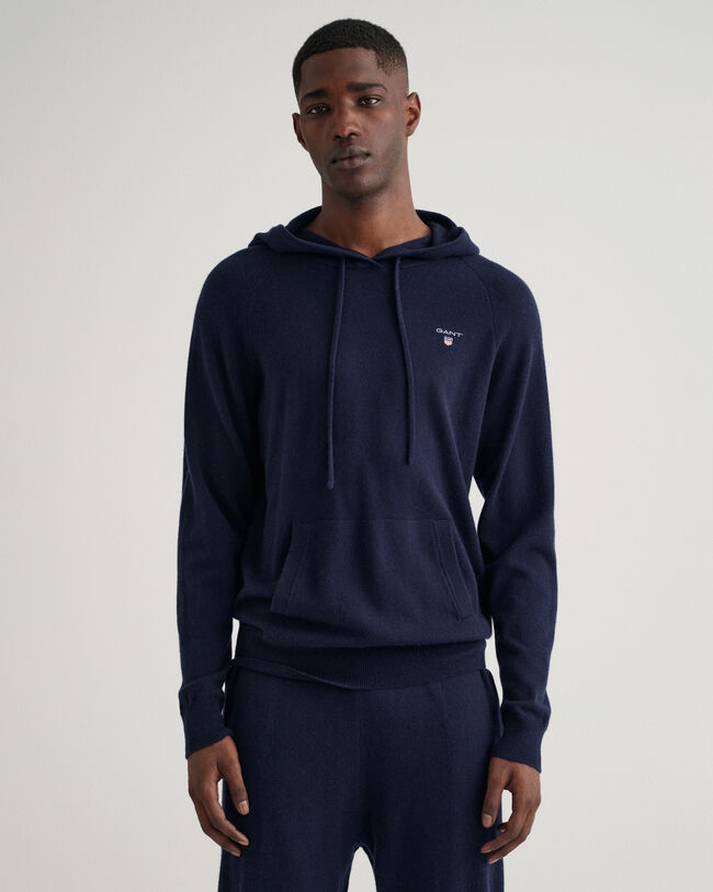 Felpa con cappuccio in maglia