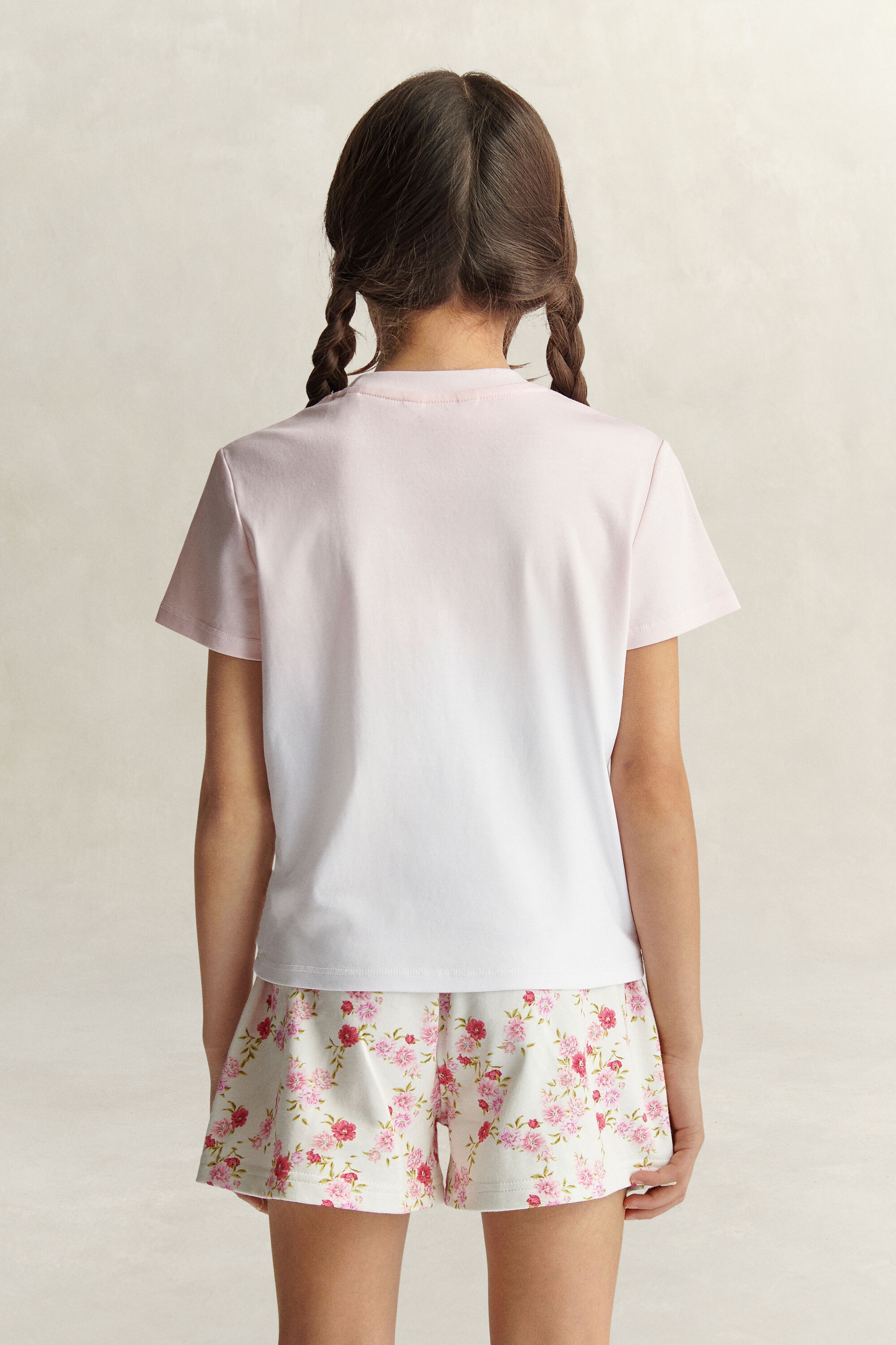 T-shirt con stampa floreale Teen Girls