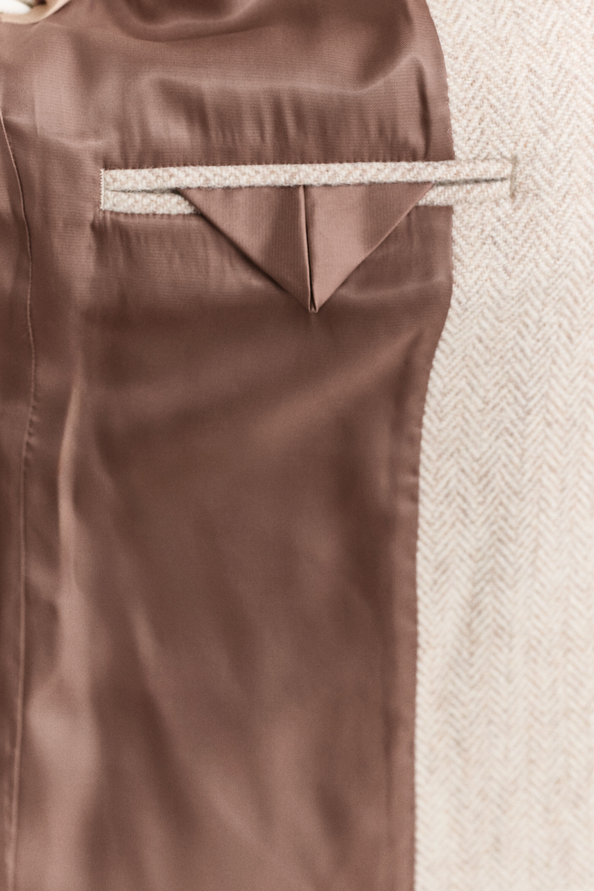 Blazer con motivo a spina di pesce