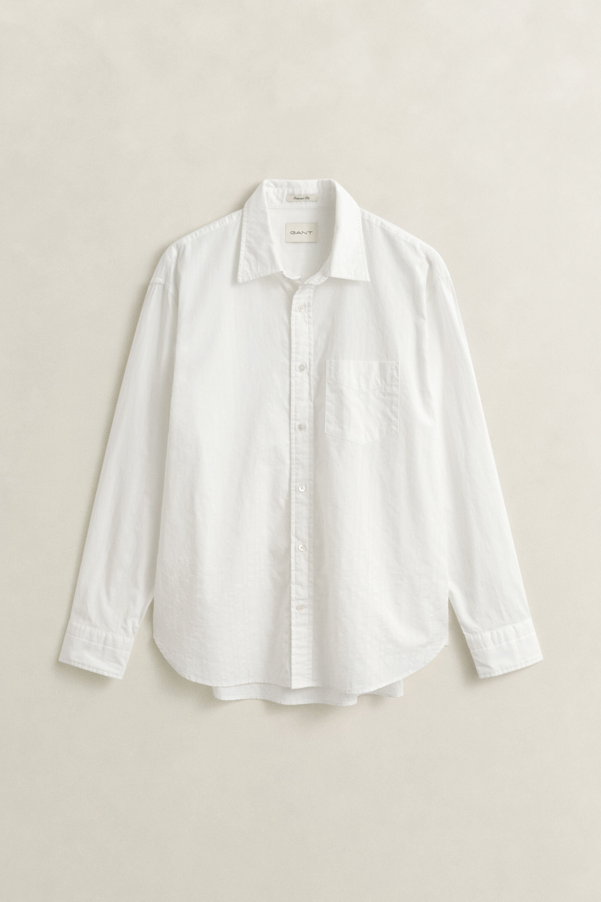 Camicia in tessuto a ratiera a righe relaxed fit