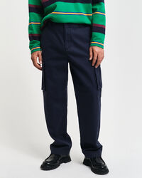 Pantaloni cargo in twill di cotone regular fit